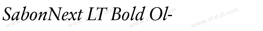SabonNext LT Bold Ol字体转换